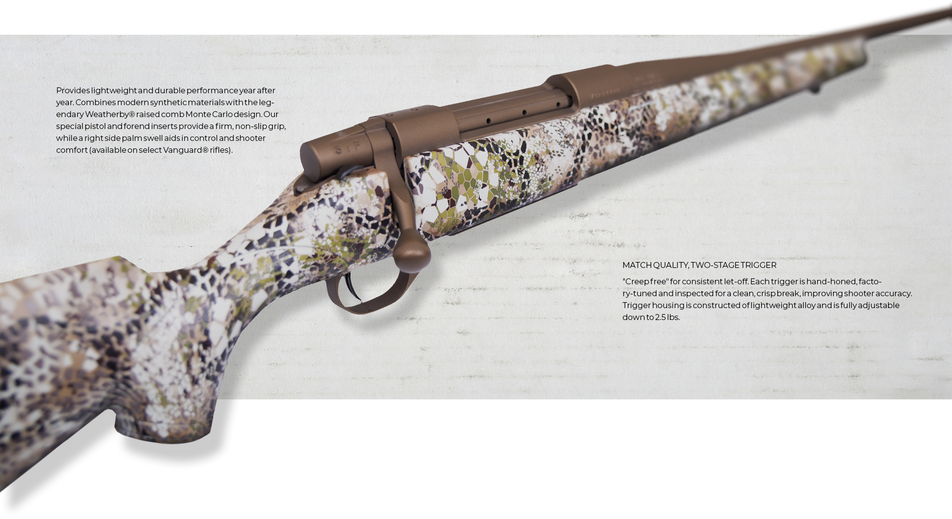 Weatherby Vanguard Synthetic, .375 H&H Mag, 24