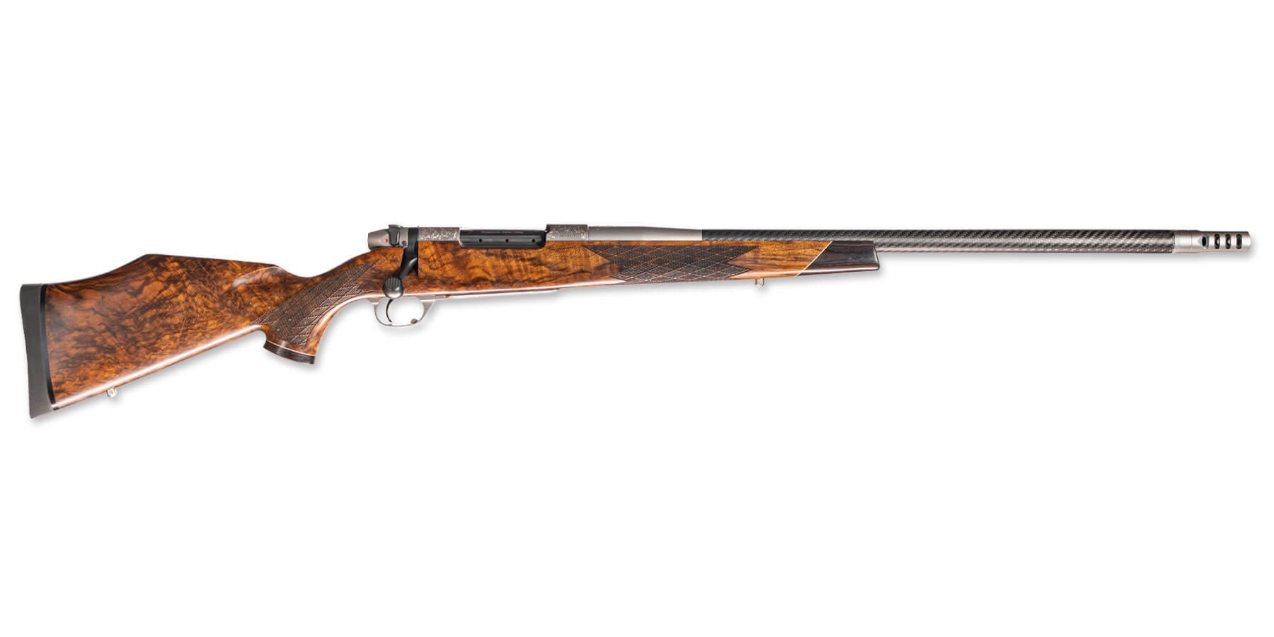 Mark V 80th Anniversary rifle, right profile