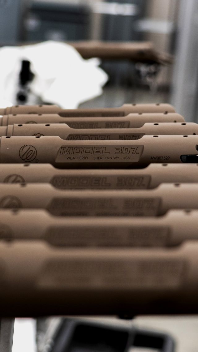 Cranking out Alpine CTs before the weekend! Hand-crafted right here in Sheridan, Wyoming#Weatherby #MadeinUSA