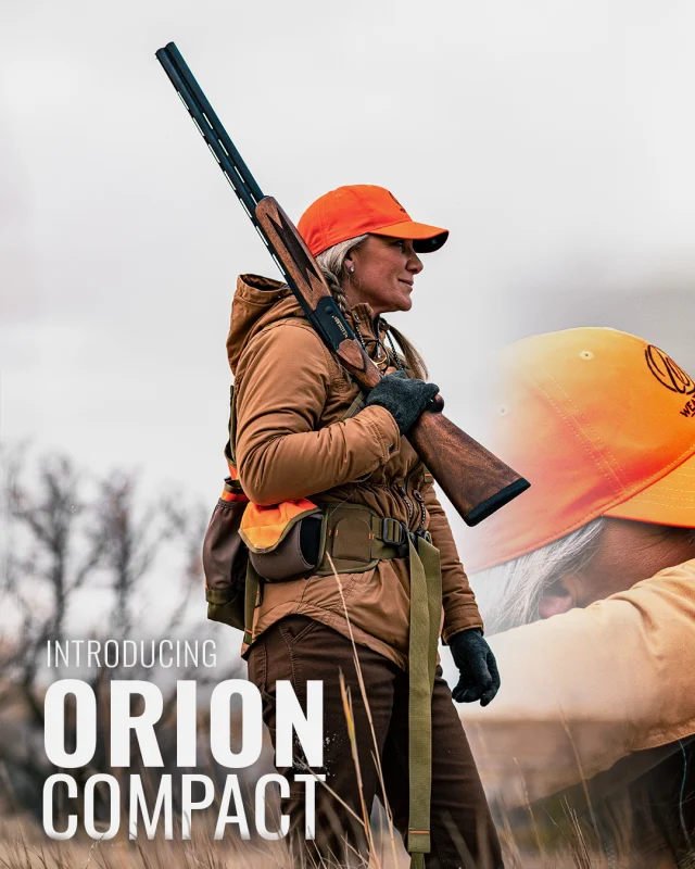 New to the lineup!The Orion™ Compact brings the classic Weatherby® over-under design to smaller-statured shooters. It features a shorter length of pull for improved comfort and control for smaller frames while delivering unmatched performance in a 20-gauge configuration.#Weatherby #OverUnder #Upland