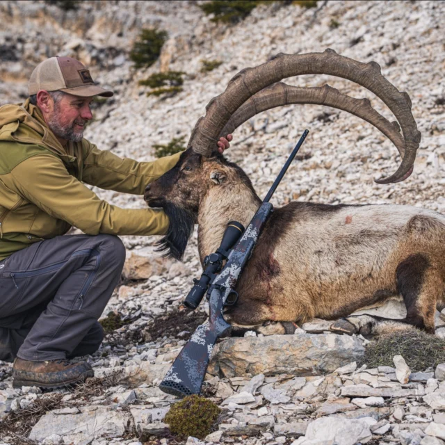 We’ve been waiting a long time to share this one.Dropping Sunday - Chasing Capra.A proving-grounds hunt in the mountains of Turkey, chasing the Bezoar Ibex across some of the most unforgiving terrain on earth.This marked the first animal taken with the 25 WBY RPM, and the first true testing ground for what would become the lightest production bolt-action rifle ever made: the Mark V® Backcountry Capra.#Weatherby