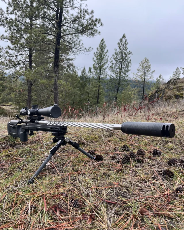 Build it exactly how you want it.Part of the design and innovation of the Model 307™ Action was to make it fit with a variety of aftermarket accessories. This build was sent into us by @toestreich13 and we thought it was cool so we had to share it!Action: Weatherby Model 307 Builders Action
Barrel: 26" Brux Barrels Sendero
Suppressor: Unknown Suppressors Reaper w/ Salmon River Solutions Brake
Scope: Leupold Mark 5 5-25
Stock: KRG Bravo with Salmon River Solutions Arca rail
Bipod: MDT CKYE-POD
Total Weight: 13 lbs 2 oz#Weatherby