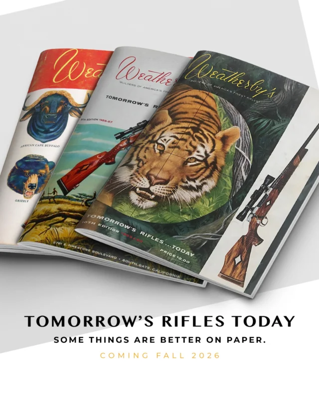 The Weatherby catalogs are BACK!Tomorrow's Rifles Today used to be more than just another catalog. It was a window in to the rifles, hunts, and stories that define what Weatherby is about. Now, we're bringing it back!This limited-edition print journal is going to be filled with photography, stories from the field, gear highlights, and the lifestyle that surrounds the hunt.The best part? You receive the catalog for free! All you have to do is head to the link in our bio and sign up to receive one!Shipping Fall of 2026.
#Weatherby