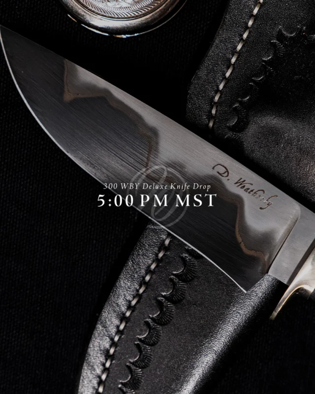Here's your 1 hour warning!Super limited run of Dan Weatherby knives goes live at 5:00 pm MST.Grab yours only at Weatherby.com
#Weatherby