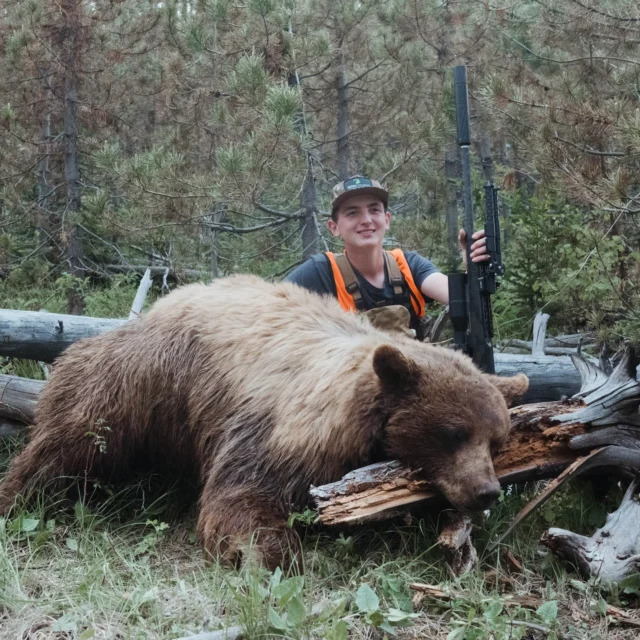 Persistence pays off.30 brutal days, pneumonia, missed shots, and plenty of miles covered, 15 year old Archie refused to quit for his first bear. Our good friends over at @mtntough_fitness released the full film a couple of months ago and with bear season here fast approaching, it was the perfect reminder of how far we can push ourselves when we put our mind to it.Do yourself a favor and head to the @mtntough_fitness YouTube channel and give it a watch!
#Weatherby