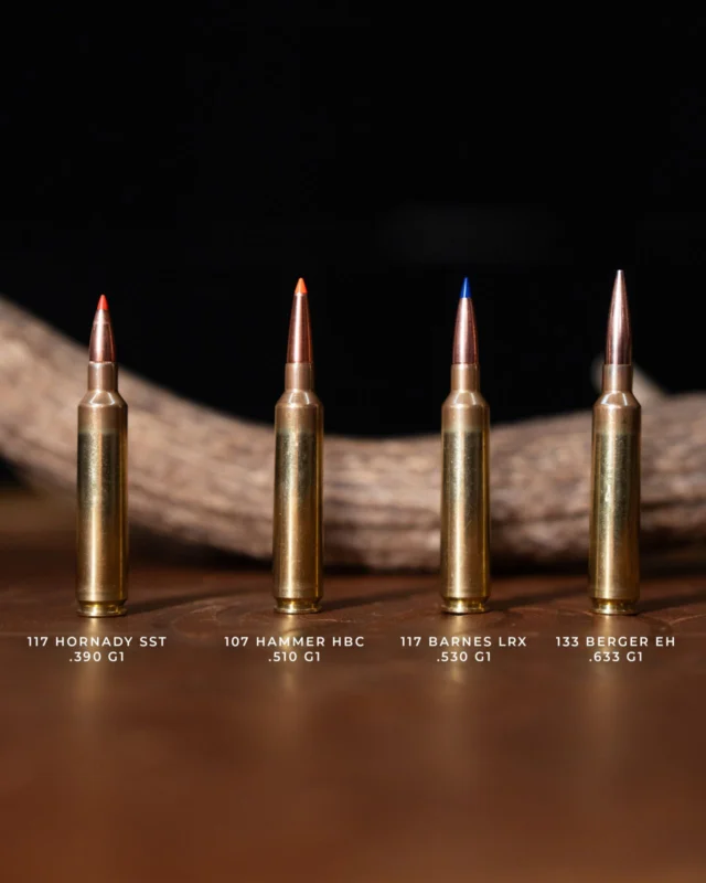 The 25 WBY RPM ballistics speak for themselves.Long, heavy bullets have become a major trend in the market, and this is where the 25 RPM truly excels. With high ballistic coefficients and four distinct factory offerings, each load is engineered for maximum field performance and enhanced effectiveness at extended distances.#Weatherby
